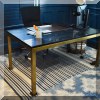F17. Marble top table/desk. 30”h x 60”wx 36”d 